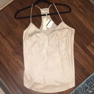 Never Worn Lavender Brown Suede Tank